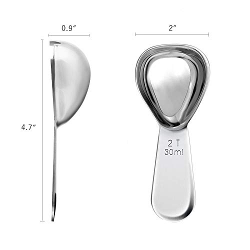 Coffee Scoop, Stainless Steel Coffee Scoop, Durable Coffee Measure Scoop for ground coffee, Coffee Brewing, Milk Brewing