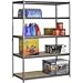 Muscle Rack 5-Shelf Steel Shelving, Silver-Vein, 24 D x 48 W x 72 H