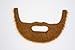 Mustaches Self Adhesive Nobleman Fake Mustache and Beard, Novelty, False Facial Hair, Costume Accessory for Adults, Chestnut Color