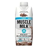 Chocolate Muscle Milk Light Ready-to-Drink Shake, 18 Individual Screw Top 11-Ounce Cartons