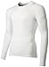 adidas Men's Techfit Base Layer Long Sleeve Tee, White, Medium