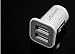 Compact Dual USB Car Charger Adapter for Apple, Android, Tablets (Black)
