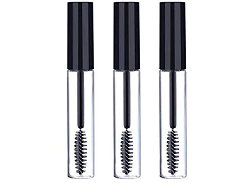 3pcs 10ml Empty Mascara Tube Wand Eyelash Cream Container Bottle with Rubber Inserts Funnels Transfer Pipettes