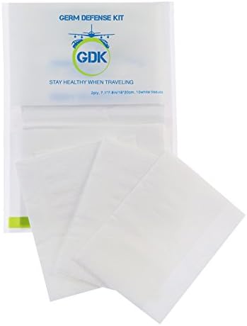 GDK Wallet Facial Tissues, Travel Size - 10 Tissues per Pack (50 Packs of 10 - Great Value)