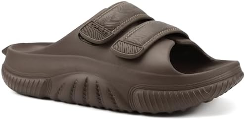 Coface Men\'s Sport Recovery Sandals Brown Slip on Size 14 COFACE Mens Sport Recovery Sandals Plantar Fasciitis Soft  main image 4