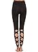 SweatyRocks Women's Cut Out Leggings Skinny Yoga Pants Runing Jogger Active Tight Pants Black L