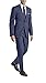 Calvin Klein Men's Slim Fit Suit Separates, Solid Medium Blue, 42 Long