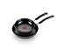 T-fal C553S2 Signature Hard Anodized Thermo-Spot Oven Safe Dishwasher Safe Nonstick 8-Inch and 10-Inch Saute/Fry Pan Cookware Set, 2-Piece, Gray