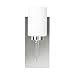 Linea di Liara Brio Polished Chrome Sconce Frosted Glass Shade Modern Sconces Wall Lighting Fixture Bathroom Wall Sconce Vanity Wall Sconce and Hallway Wall Light Fixtures, UL Listed