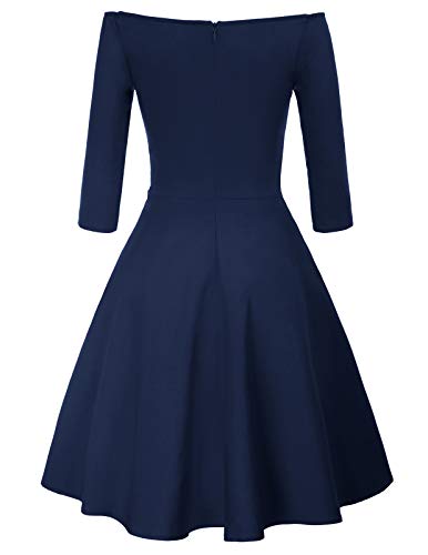 GRACE-KARIN-Schulterfreies-Kleid-1950er-Vintage-Kleid-34-arm-Petticoat-Kleider-CL823