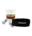 Sipping Stones Whiskey Rocks - Set of 6 Grey Whisky Chilling Rocks in Gift Box with Pouch - 100% Pure Soapstone
