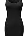 Awesome21 Women Basic Solid Sleeveless Tight Fit Tank Top Mini Racer-Back Dress