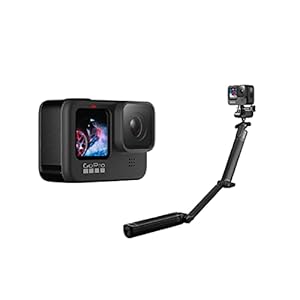 GoPro HERO9 Black Special Bundle with Free 3-Way Grip — Waterproof Action Camera with Touch Screen 5K Video 20MP Photos…