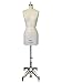 PGM Female Half Body Dress Form with Flat Hip and Collapsible Shoulders Size 4 (602)