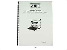 Jet JWP-12DX 12" Wood Planer Owners Manual: Jet: Amazon ...