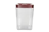 Click Clack Cube 4-1/2-Quart Storage Container with Red Lid