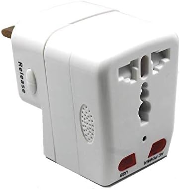 GLE Motion Detecting Camera Plug Universal Adaptor Mini DV spy Hidden pinhole Camera Plug Digital Video Recorder Security Camera  (4 Channel,White)