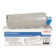 Premium Compatible High Capacity Black Toner Cartridge for Okidata C5500, C5650 & C5800 Printers.