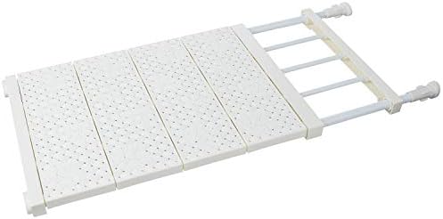 Seika Ajustable Shelf Closet Storage Rack Organizer, Portable Storage Expandable Separator Shelf for Wardrobe, Cupboard, Bookcase Compartment Collecting