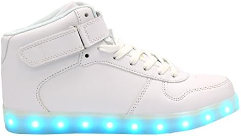 Transformania Toys Galaxy LED Shoes Light Up USB Charging High Top Lace & Strap Sneakers