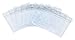 Fushing Pack of 50 Clear Plastic Horizontal Badge Holders, Name Tag Holders, Card Holders (L)