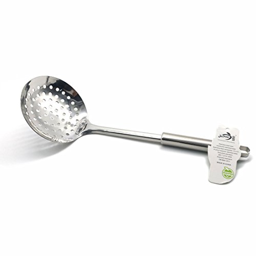 Kitchen Skimmer Slotted Spoon, Stainless Steel Slotted Spoon, 13" - Thumbnail 3