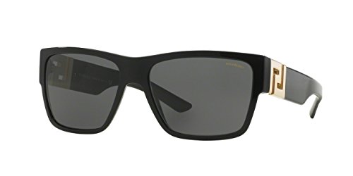 Versace Mens Sunglasses (VE4296) Black/Grey Acetate - Polarized - 59mm