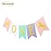 Wulagogo Unicorn Smash Cake Kit First Birthday One Banner Highchair Banner with Gold Glitter Unicorn One Cake Topper for Birthday Supplies Decorations