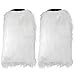 Skeleteen Boot Cuff Leg Warmers - Fluffy White Faux Fur Boots Warmer Cuffs For Women And Girls