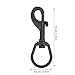 Vbestlife Scuba Diving Clips, Stainless Steel Swivel Eye Snap Hook Dive Single Ended Swivel Eye Bolt Hook Buckle Dog Clip Gear Equipment for Underwater Scuba Diving(Black - 100mm)