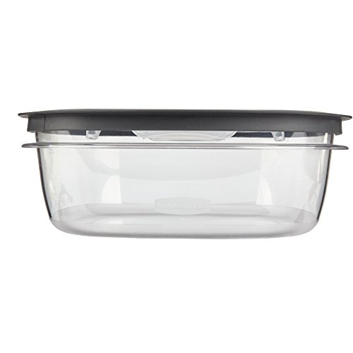 Rubbermaid Premier Easy Find Lids Food Storage Containers, 9 Cup, Gray