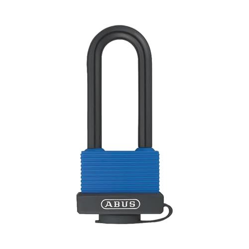 ABUS 70IB/45hb-63 KD blau alle Wetter aus massiver Messing mit Wetter Abdeckung und 2,5 Edelstahl eingegeben verschiedenen Fesseln Vorhängeschloss