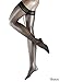 Falke Shelina 12 Denier Shimmer Stay-Up Thigh Highs, Large, Black