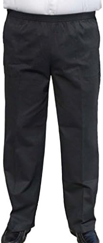 CK Sportswear The Senior Shop Men's Full Elastic Waist Twill Casual Pant M/32 Black