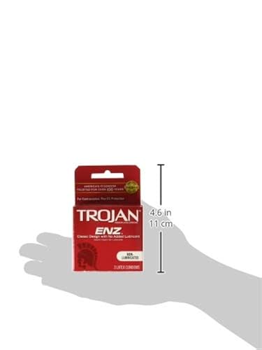 Trojan ENZ Non Lubricated Premium Latex Condoms, 3 Count per Pack - 3 per  case. in Kenya | Whizz Condoms