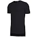 HEQU Men's Cotton Side Split Hipster Hip Hop Short Sleeve Long T Shirt Black L