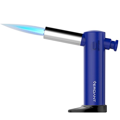 Verdant Pro Butane Torch Blow Torch Piezo Ignition, Blue