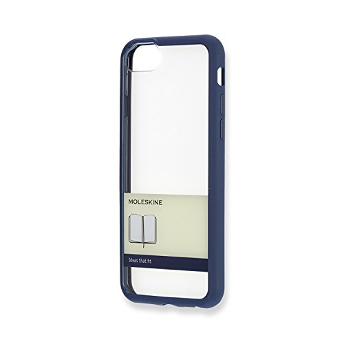 Moleskine Transparent Elastic iPhone 7 Hard Case, Blue