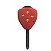 Red Silicone Key Jacket Key Case 4 Buttons Remote Fob Skin Cover Key Case Holder Bag for TOYOTA Camry Avalon Matrix Corolla Land Cruiser