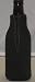 Collapsible Foam Beer Koozie Cooler with Zipper, Black