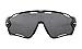Oakley Men's Jawbreaker 0OO9290 Polarized Iridium Rectangular Sunglasses, POLISHED BLACK, 31 mm