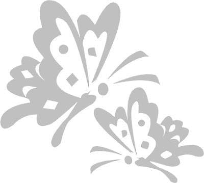 Butterfly Etch Effect Frosted Window Sticker