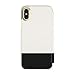 kate spade new york Cement/Black Color Block Folio Case for iPhone X/XS - Saffiano Leather ID & Card Holder