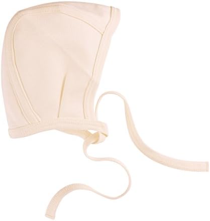 Bahar Bebe Turkish Cotton Baby Girl and Boy pilot cap, hat. Ivory 12 months