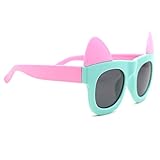 TIJN Kids Cat Ear Polarized Sunglasses for Boys Girls Toddler