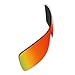 Replacement Polarized Lenses for Oakley Batwolf Sunglasses (Fire Red Mirror)