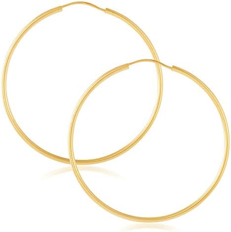 JULIETTE COLLECTION14K Gold Endless Hoop Earrings for Women