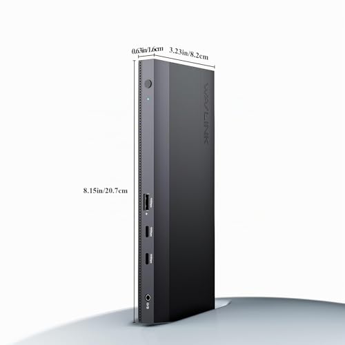 WAVLINK 12-in-1 USB-C Docking Station, 100W Power Delivery, 2DP+HDMI, 4 USB-A, 2 USB-C Gigabit Ethernet 10 GPS, Triple Display Laptop Docking Station.
