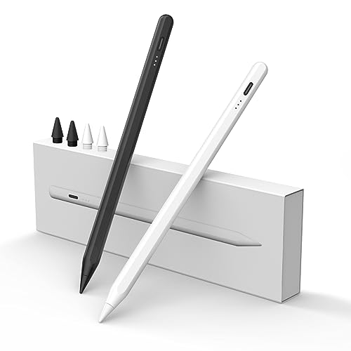 MEKO Stift für Apple iPad 2018-2025 mit Schnellladeleistung, Pen mit Palm Rejection und Neigungssensitivität, Pencil für iPad 6.-10./A16, Pro M4/13,11
