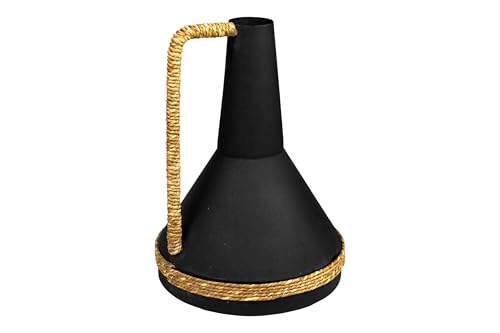 JARRO METAL NEGRO ASA C/MIMBRE